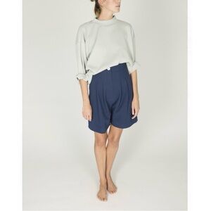 Ilana Kohn Boyd shorts in blue cotton/linen